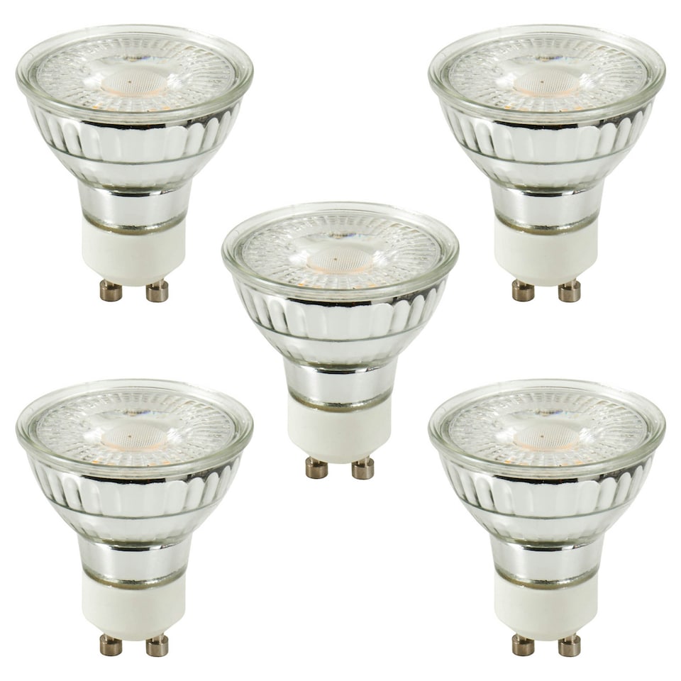 image 1 of BHS 5 Pack of 5W LED GU10 Dimmable Light bulbs, Warm White
