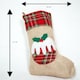 image 3 of Christmas Pudding Design Stocking , Novelty Festive Stocking for Fireplace & Christmas Displays