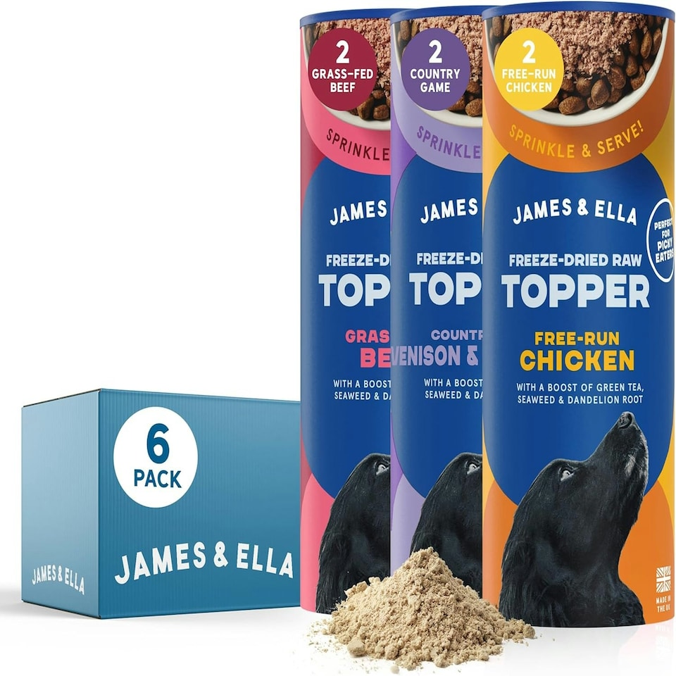 image 1 of Freeze-Dried Raw Dog Food Topper - Variety Pack (6 x 50g)