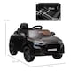 image 5 of HOMCOM Audi RS Q8 Licensed Electric Car for Kids, 6V Kids' Electric Ride on with Remote Control, 7Ah Big Battery, Lights Bluetooth, Music USB, for 3-5 Years Old, Black