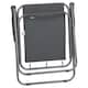 image 3 of Garden Patio Metal Folding Spring Deck Chairs Camping Beach Picnic Outdoor Seats | Grey | 4 Grey