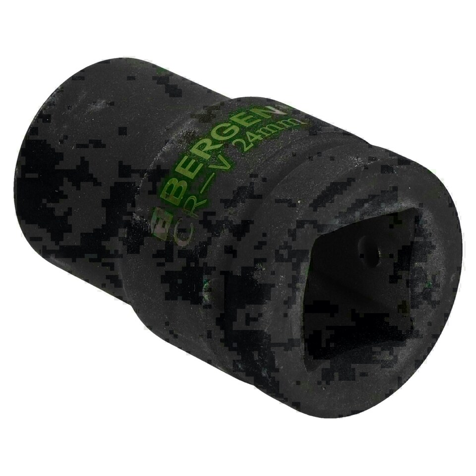 image 1 of 24mm Metric 3/4" or 1" Drive Deep Impact Socket 6 Sided With Step Up Adapter