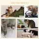 image 5 of PawHut 121cm Cat Tree Tower Activity Centre with Scratching Post Brown