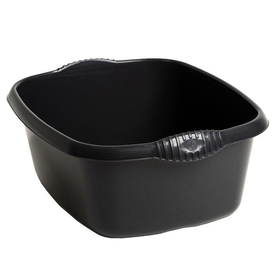 Casa Rectangular Washing Up Bowl Midnight Black 39cm - One Colour - One Size