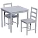 image 1 of Vida Designs Yorkshire 2 Seater Dining Set 3 Piece Table & Chairs, Grey