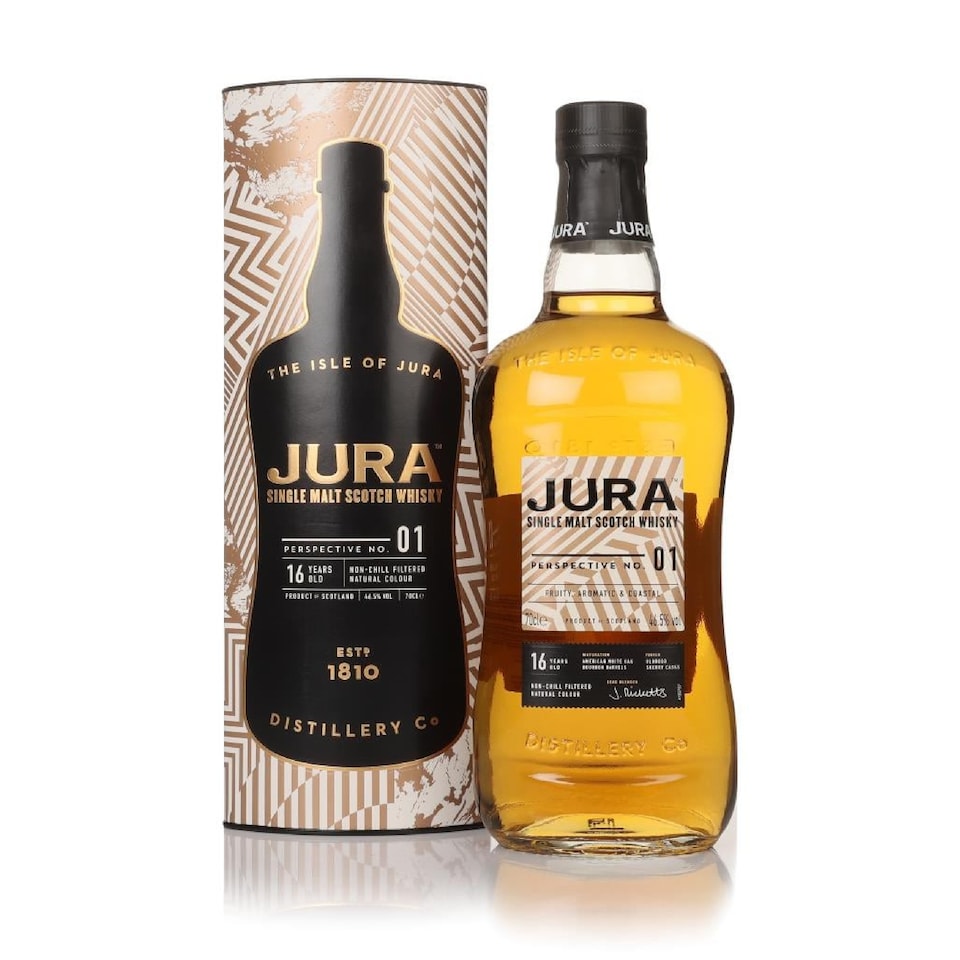 image 1 of Jura - Perspective No.1 Single Malt Scotch 16 year old Whisky | Multi | Stone fruit, assorted dried citrus, wildflower honey, toasted walnut, salted toffee, white peach, citrus oil, cassia, cacao nib | 1