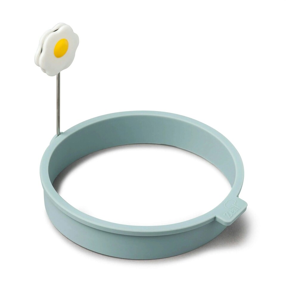 image 1 of Zeal Silicone Egg Ring Cooker, Duck Egg Blue