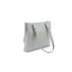 image 2 of Eastern Counties Leather Alice Contrast Panel Leather Handbag - Grey/Blush - One Size | Grey