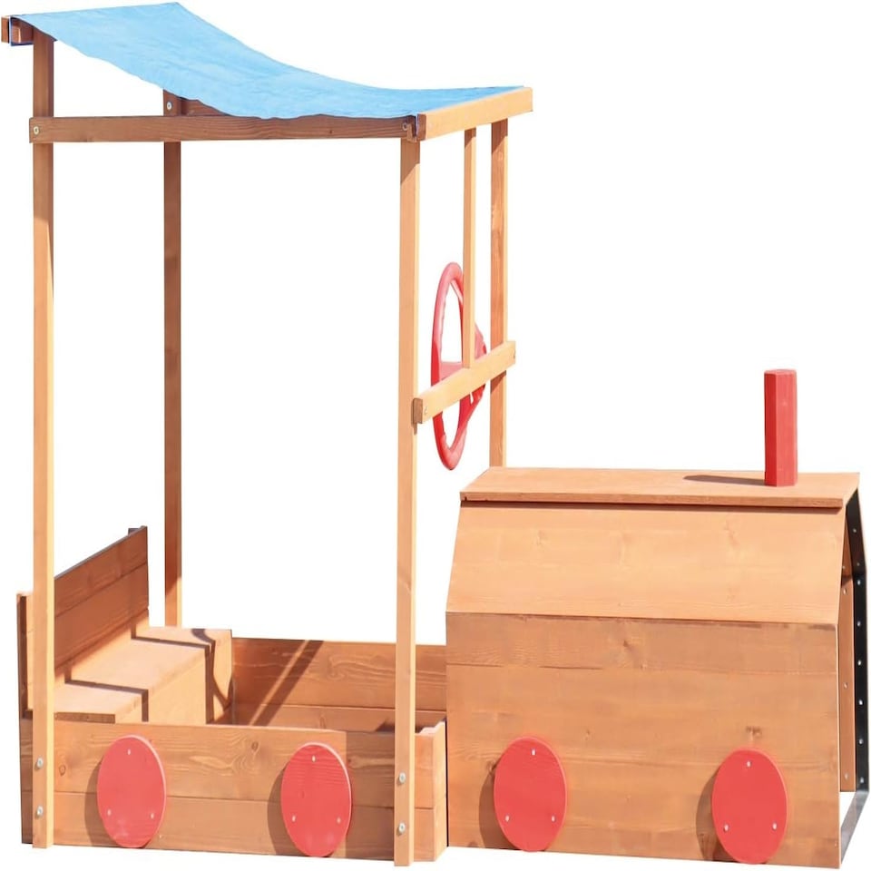image 1 of Sandpit - Choo Choo Train - Sun Protection & Storage