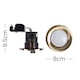 image 6 of ValueLights 6 Pack Fire Rated Antique Brass Downlights | Gold