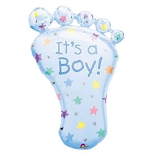 It's a Boy Foot Helium Foil Giant Balloon 81cm / 32 in
