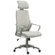 image 1 of Vinsetto Mesh Back Office Chair w/ Adjustable Height Padded Headrest Grey