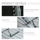 image 6 of Outsunny 2 PCS Reclining Zero Gravity Chair Folding Lounger Cushion Light Grey