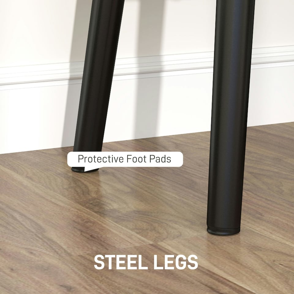 image 1 of HOMCOM End of Bed Bench w/ Thick Padding and Steel Legs for Entryway, Green