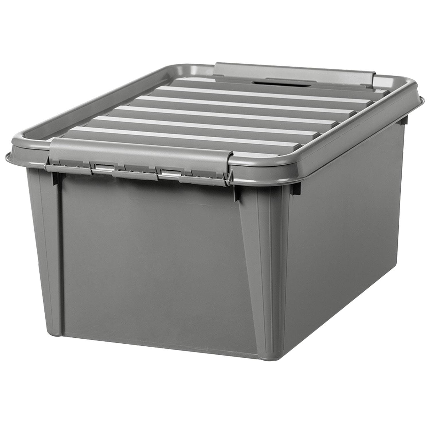 SmartStore Plastic All Purpose Storage Grey Box, 14L, 32L or 47L Black 32l 1