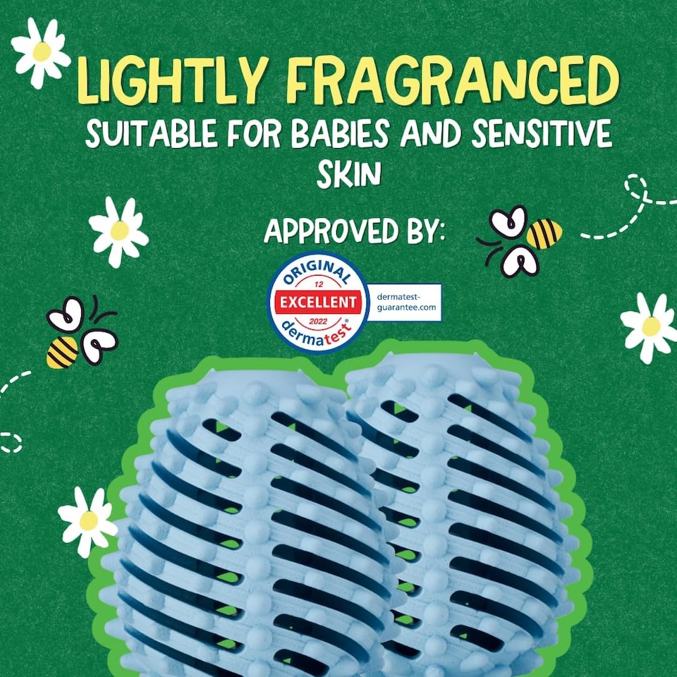 image 1 of Ecoegg Dryer Balls | Fresh Linen | Reduces Drying Time | Tumble Dryer Balls Replacement | Freshens and Softens Clothes | Hypoallergenic | 2 Eggs | Scent Boosters