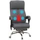 image 1 of Vinsetto High Back Vibration Massage Office Chair, Heated Reclining PU Leather Computer Chair with Footrest, Grey