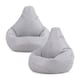image 1 of Kids Recliner Beanbag Indoor and Outdoor Grey Set of 2 | Grey | Grey | M | 1