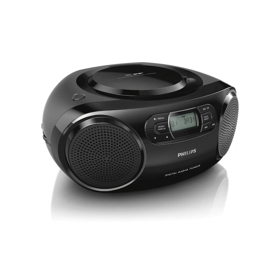 image 1 of Philips AZB500-12 Black Portable Stereo System Digital CD Player Soundmachine