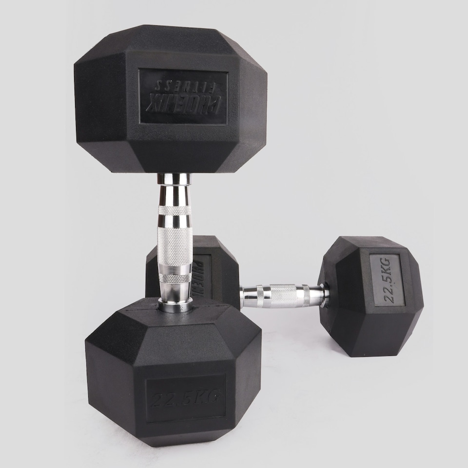 image 1 of Phoenix Fitness Pair of Hex Dumbbells - 22.5kg