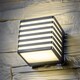 image 4 of CGC Lighting SIROLO Black Square LED Outdoor Wall Light 10W 4000K 1000lm IP54 | Black | Black | Height: 10.5 cm, width: 10.5 cm, depth: 10.5 cm