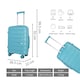 image 7 of Cabin Suitcase Small 20’ Inch Hard Shell Hand Luggage - Lightweight & Durable, USB Charging Port, Secure TSA Lock, Dual Spinner Wheels
