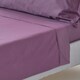 image 1 of Homescapes Grape Egyptian Cotton Flat Sheet 200 Thread Count, Single Purple | Single