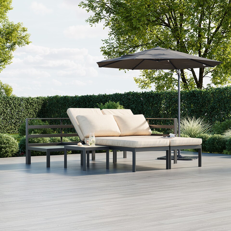 image 1 of Charles Bentley Lagos Modular Aluminium Lounge Set