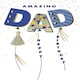 image 2 of Embellished Balloons Amazing Dad Happy Birthday Card
