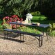 image 5 of Harbour Housewares Folding Camping Picnic Benches - 180cm (6ft) - Black - Pack of 2 | Black | Black
