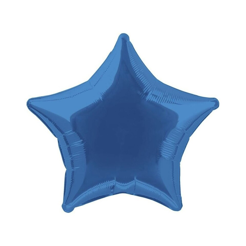 Unique Party Helium Star Foil Balloon - Royal Blue - One Size