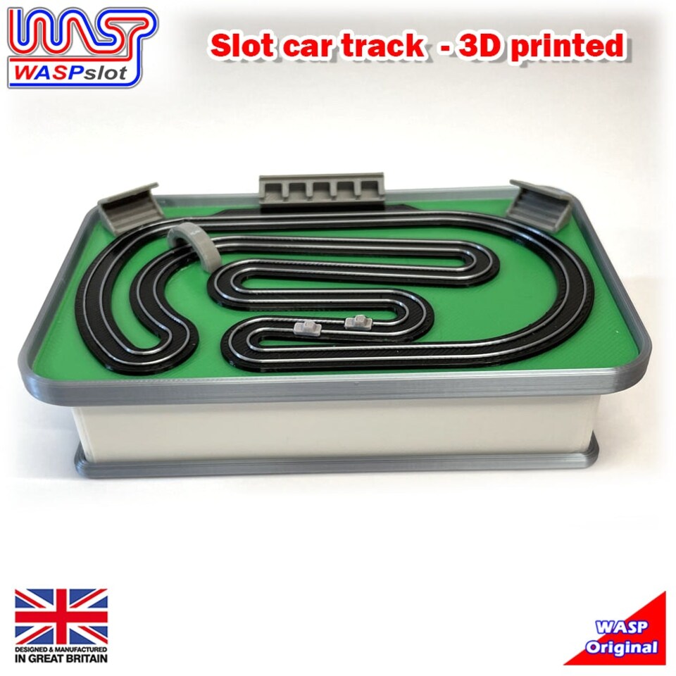 image 1 of Slot Car Trackside Scenery Slot Car Track Silver 1:32 Scale Wasp