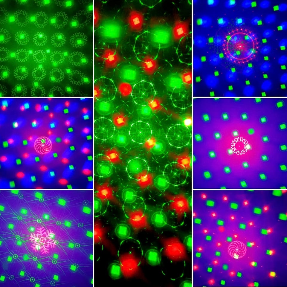 image 1 of Mr Entertainer Moonflare 3-in-1 LED and Laser Party Light