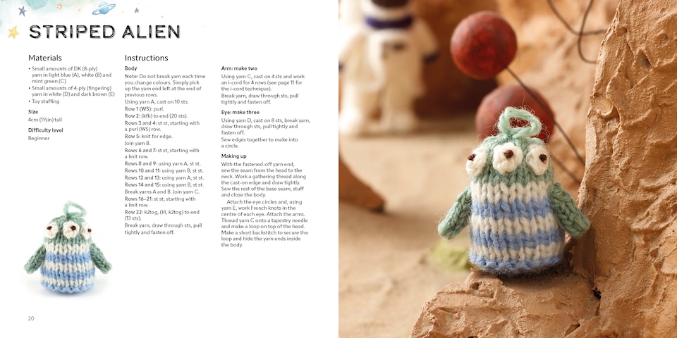 image 1 of Knit a Mini Universe - 20 Tiny Cosmic Projects Book