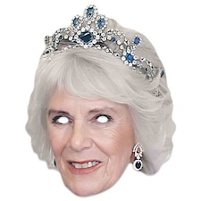 Camilla Queen Consort Crown Cardboard Face Mask