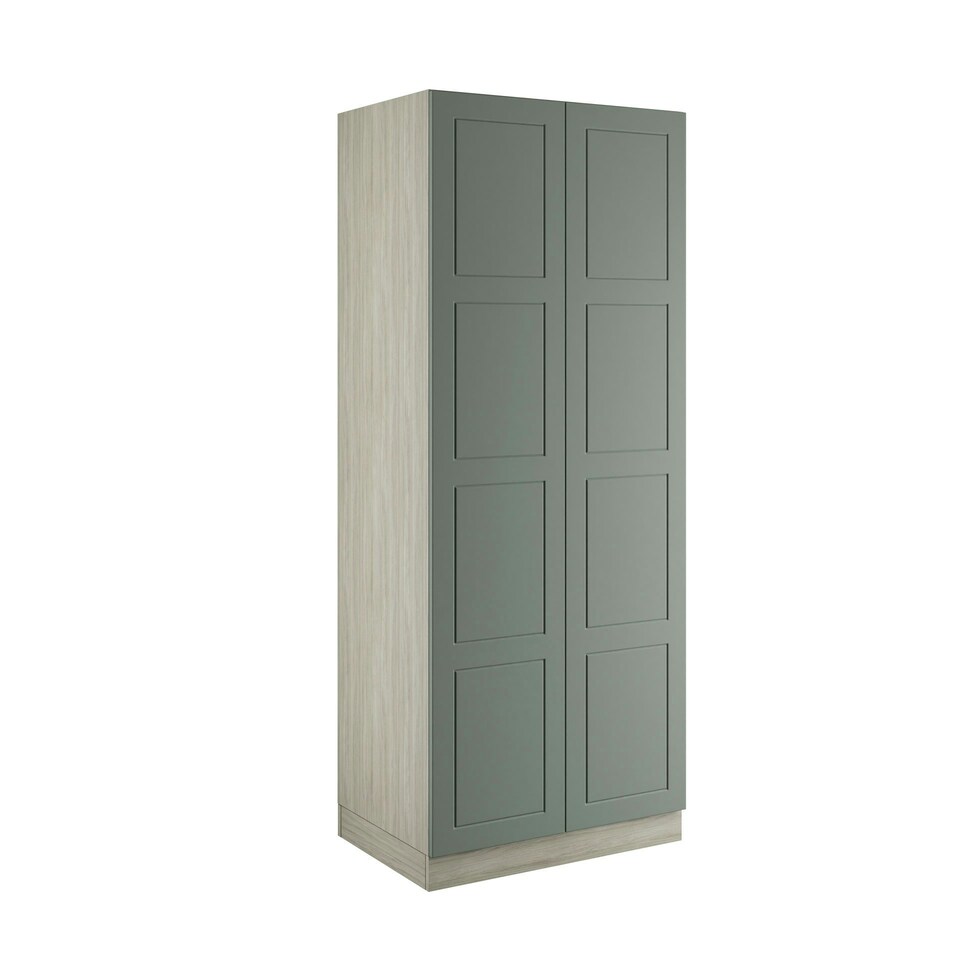 image 1 of Shaker Sage Green Double Wardrobe Single Rail Green