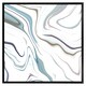 image 1 of Blue rippled marble (Picture Frame) Black | XL
