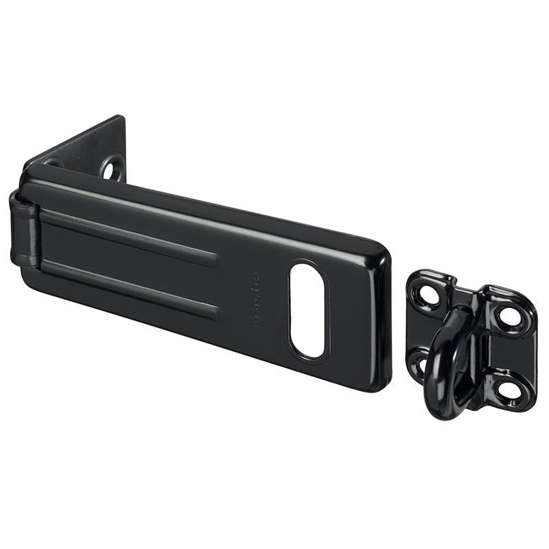 Master Lock Wrought Steel Hasps - Multi Colour - 115mm - Black Matt Multi