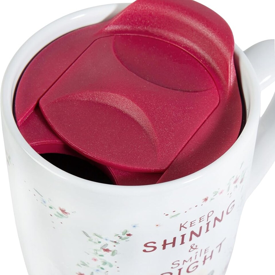 image 1 of Me to You Tatty Teddy Ceramic Travel Mug with Inspirational Quote