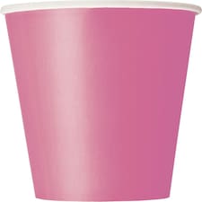 8 HOT PINK 9 OZ CUPS - UNIQUE N/A