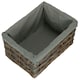 image 5 of Grey Scandi Storage Basket with Grey Lining Grey | Grey | XL