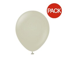 Kalisan Latex Retro Balloons (Pack of 2) - Stone - One Size