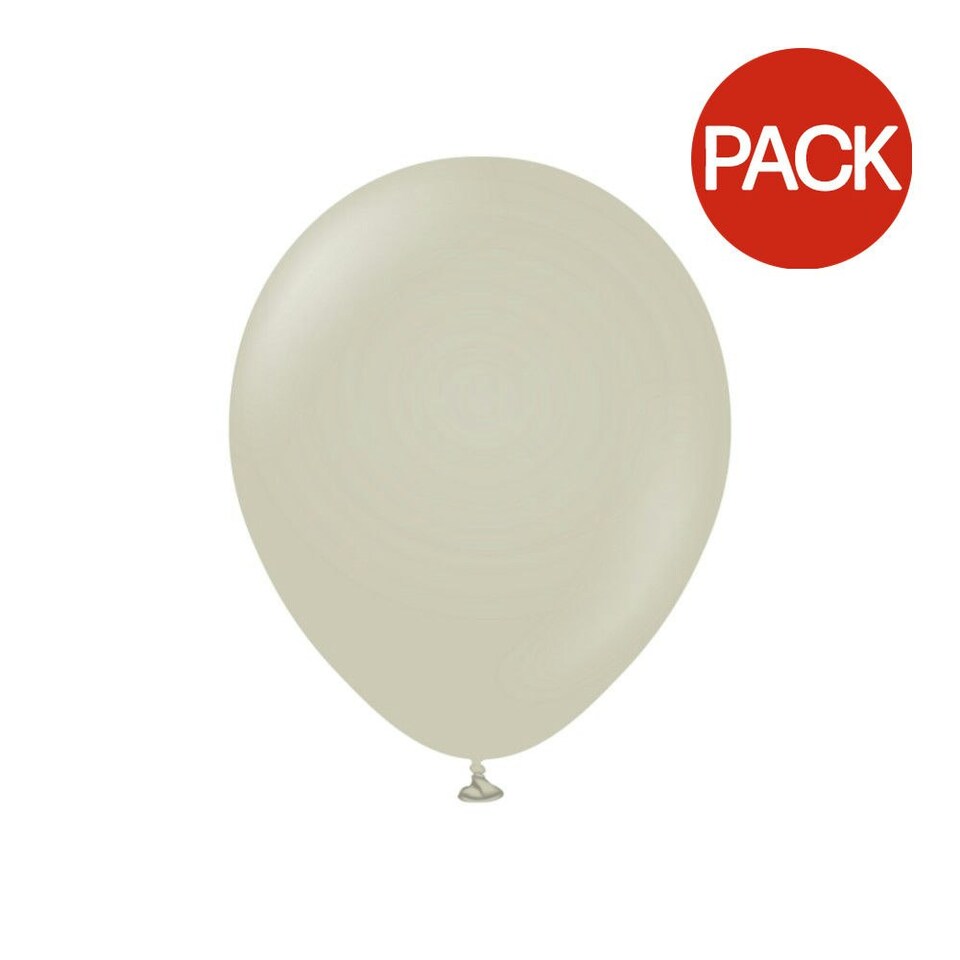 Kalisan Latex Retro Balloons (Pack of 2) - Stone - One Size