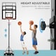 image 3 of SPORTNOW 2.6-3.1m Basketball Hoop and Stand w/ Weighted Base, Wheels, Black