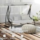 image 8 of Outsunny Waterproof Garden Swing Canopy Replacement 3 Seater, Light Grey Grey | Dark Grey