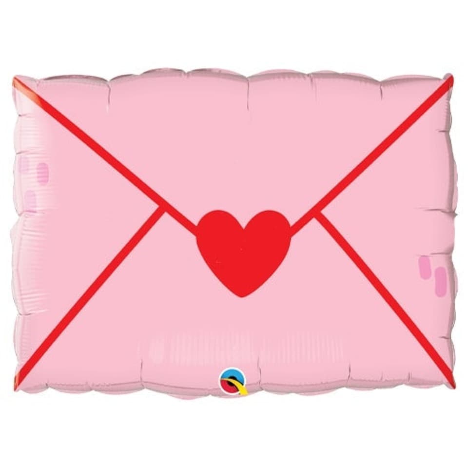 image 1 of Addressed To My Sweetheart Valentines Helium Foil Giant Qualatex Balloon 76cm / 30 in