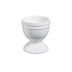 image 3 of Cooks Professional 4 Piece Egg Cup Set - Dishwasher Safe Stoneware | White | White | 4
