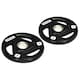 image 1 of SPORTNOW Two 5kg Olympic Weight Plates for Barbell, with Tri-Grips