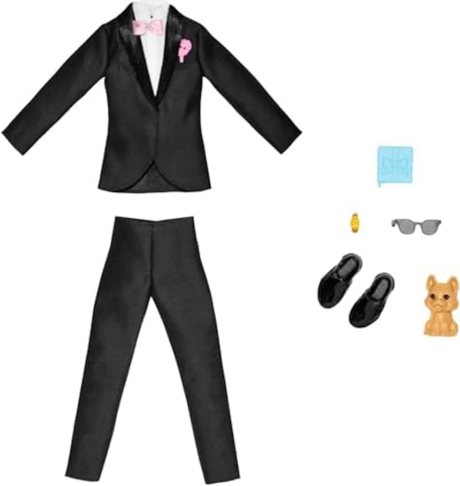 image 1 of Barbie Ken Fashion Pack, Bridal Set with Groom Outfit for Ken Doll