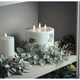 image 4 of Hill Interiors Luxe Collection Marble Effect 3 Wick Electric Candle - White/Black - 15cm x 15cm x 15cm